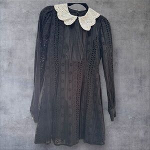 Blackmilk longsleeve black dress US 8 - AUS 12